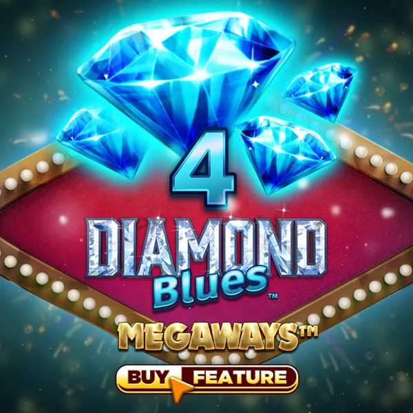 Microgaming : 4 Diamond Blues&trade; - Megaways&trade; - JFGAMING